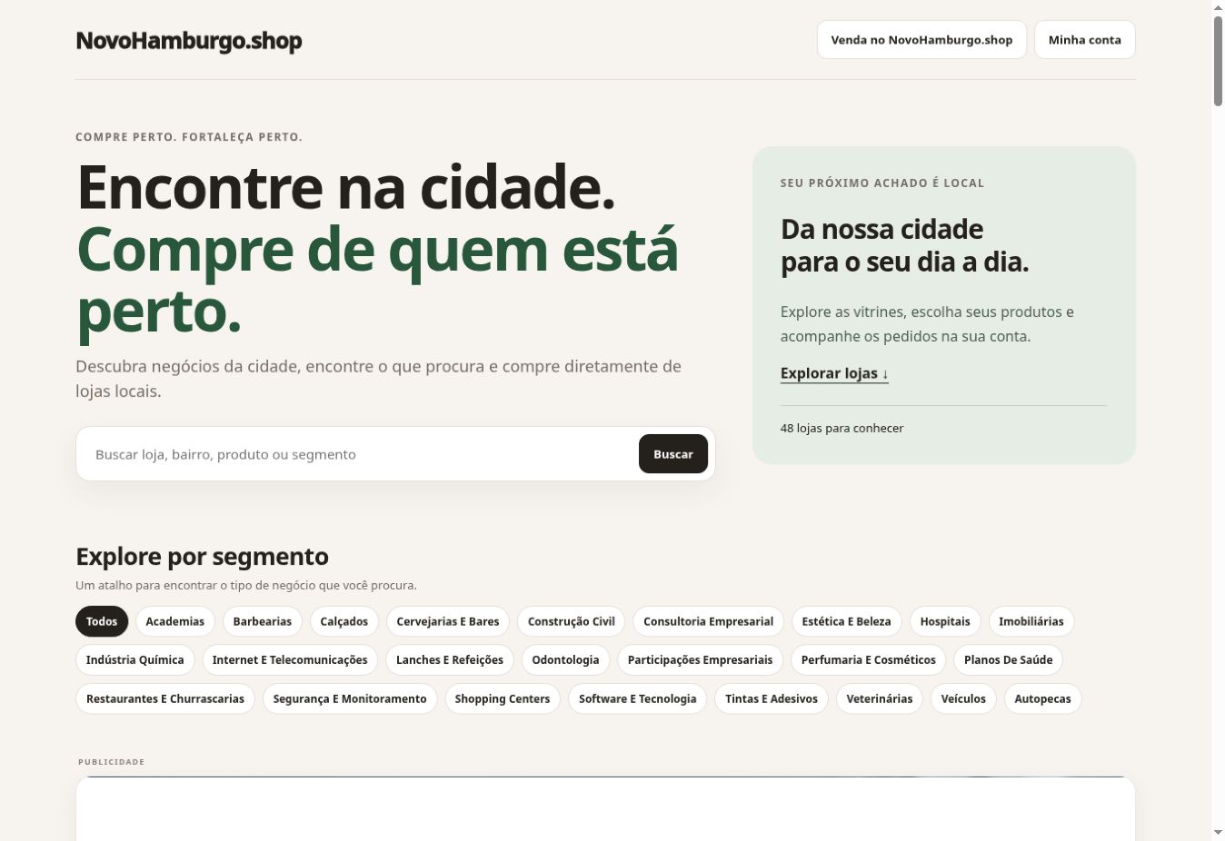 Captura do site NovoHamburgo.shop