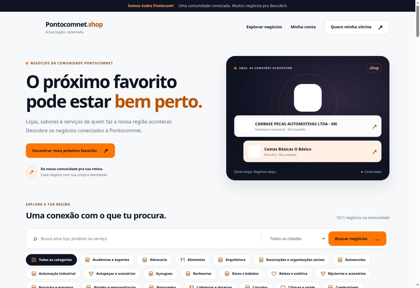 Captura do site Pontocomnet.shop