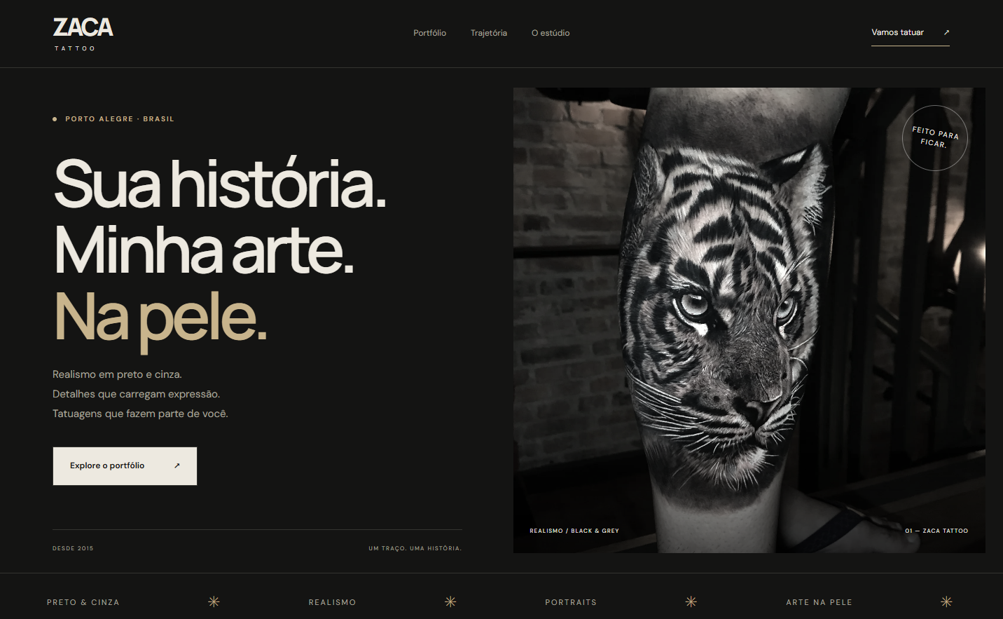 Captura do site Zaca Tattoo